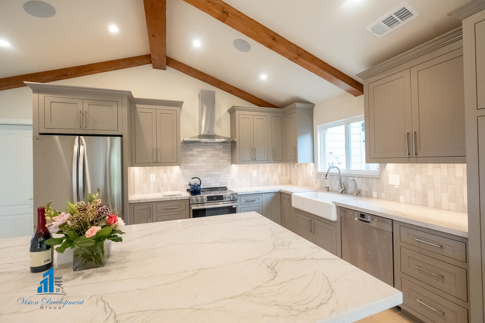 Custom kitchen built by a trusted Carmel and Monterey general contractor